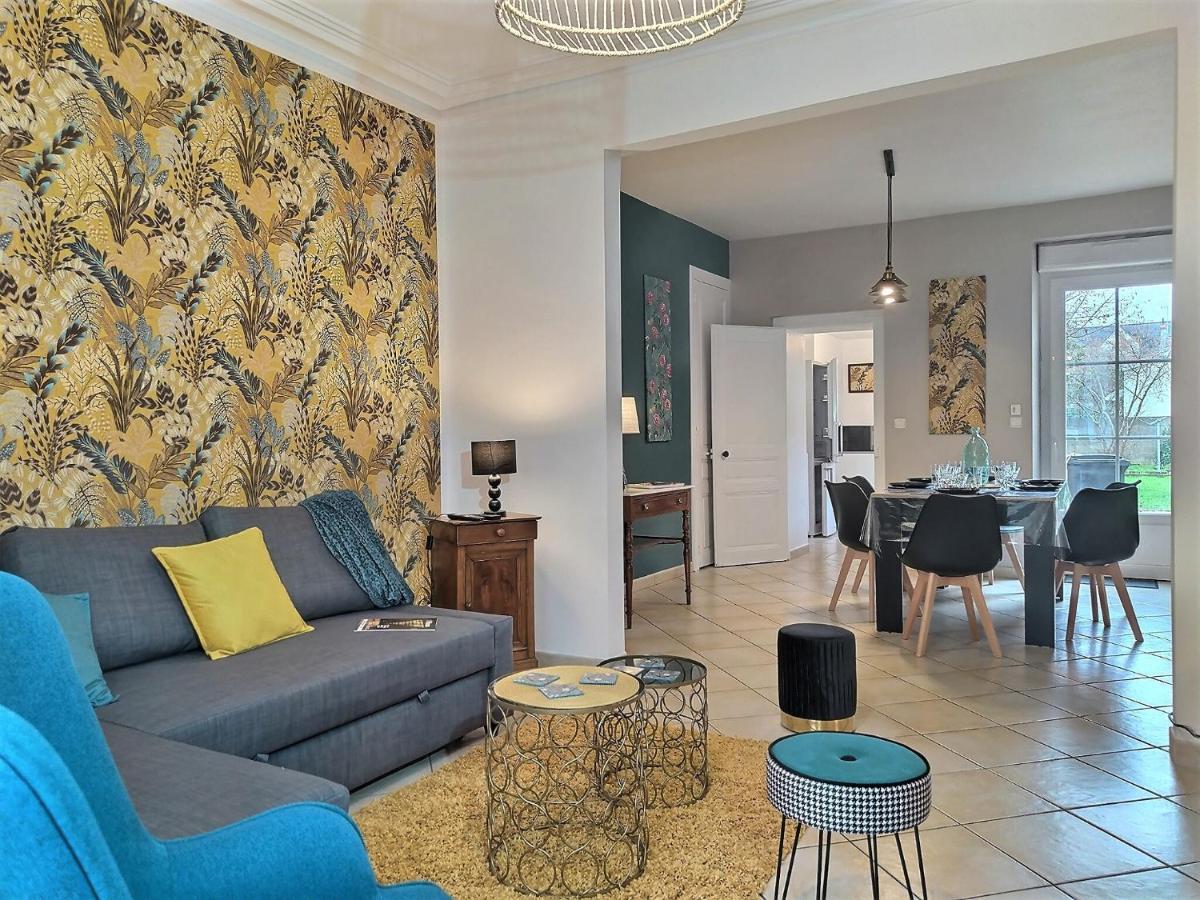 לה מאנש Maison Chic & Charme Calme Avec Jardin מראה חיצוני תמונה